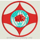 Karate Machine Embroidery Designs size 86*86mm