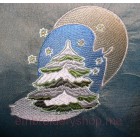Fur-tree Machine Embroidery Designs size 142*150mm