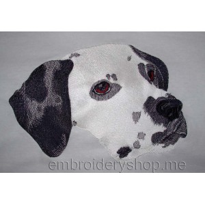 Dog Dalmatian Machine Embroidery Designs size 262*178mm