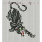 Angry panther Machine Embroidery Designs size 149*187mm