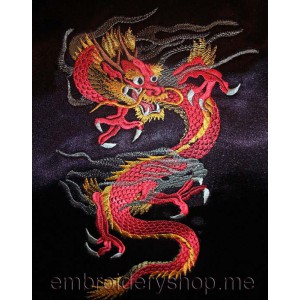 Dragon Machine Embroidery Designs size 153*250mm