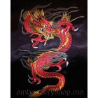 Dragon Machine Embroidery Designs size 153*250mm