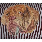Dog Machine Embroidery Designs size 151*140mm