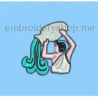 Aquarious Machine Embroidery Designs size 55*57mm