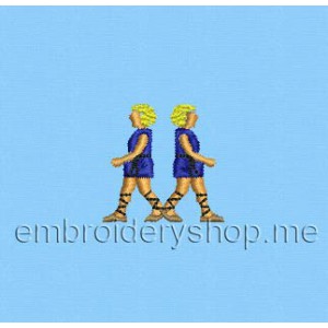 Gemini Machine Embroidery Designs size 37*37mm