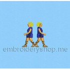 Gemini Machine Embroidery Designs size 37*37mm