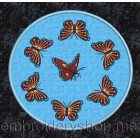 Placemat "Butterflies" Machine Embroidery Designs size 130*130mm