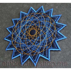 Napkin decorated with stitching Machine Embroidery Designs size 145*145mm
