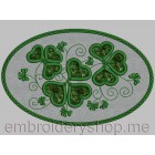 Floral Placemat Machine Embroidery Designs size 206*136mm