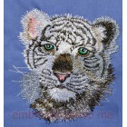 Tiger Machine Embroidery Designs size 128*130mm