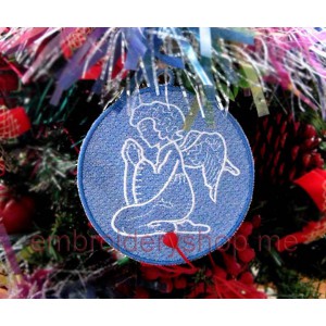 Lace Angel for Grid Machine Embroidery Designs Size 100*113mm