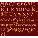 Arlekino M english font 25 mm