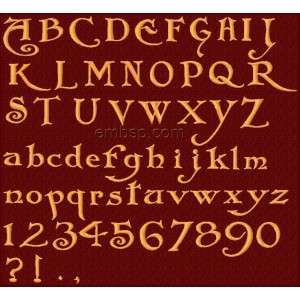 Arlekino M english font 25 mm