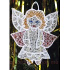 Lace Angel for Christmas Machine Embroidery Designs Size 64*84mm