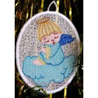 Lace Angel on the tree Machine Embroidery Designs Size 72*100mm