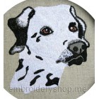 Dog Dalmatian Machine Embroidery Designs size 141*151mm