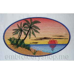 Landscape Machine Embroidery Designs size 199*115mm
