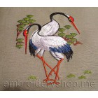 Stork Machine Embroidery Designs size 139*162mm