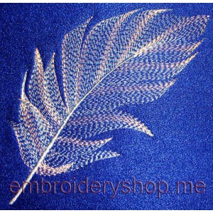 Feather Machine Embroidery Designs size 113*109mm