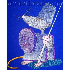 Mouse Machine Embroidery Designs size 131*156mm