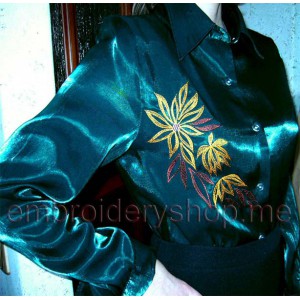 Flower Machine Embroidery Designs size 177*210mm