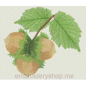 Hazelnut Machine Embroidery Designs size 194*176mm