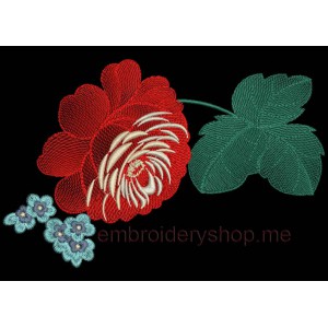 Flowers Zhostovo Machine Embroidery Designs size 213*142mm