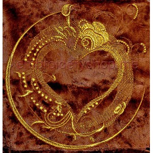 Valentine Machine Embroidery Designs size 247*260mm