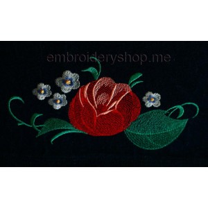 Flowers Zhostovo Machine Embroidery Designs size 120*195mm