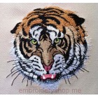 Tiger Machine Embroidery Designs size 185*177mm