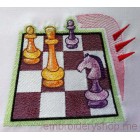 Сhess Machine Embroidery Designs size 151*121mm