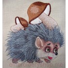 Hedgehog Machine Embroidery Designs size 171*176mm