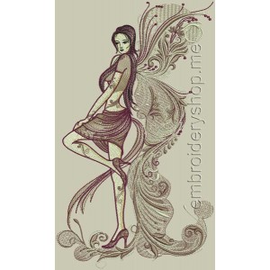 Fairy Machine Embroidery Designs size 172*300mm