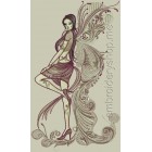 Fairy Machine Embroidery Designs size 172*300mm