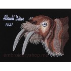 Walrus Machine Embroidery Designs size 238*150mm