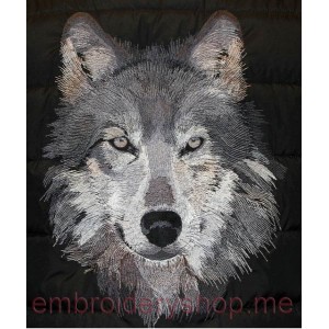 Wolf Machine Embroidery Designs size 291*376mm