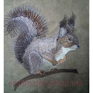Squirrel Machine Embroidery Designs size 140*164mm
