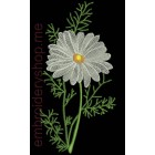 Flowers Chamomile Machine Embroidery Designs size 98*199mm
