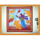 Applique Autumn flight Machine Embroidery Designs size 187*189mm
