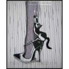 Cat Just a tiny prank Machine Embroidery Designs size 104*166mm