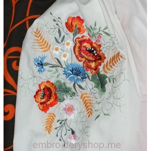 Wildflowers Machine Embroidery Designs size 219*237mm