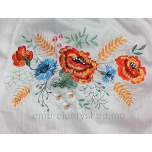 Wildflowers Machine Embroidery Designs size 245*149mm