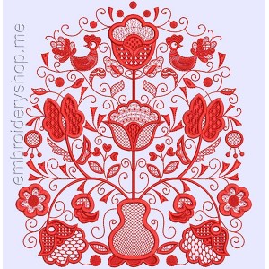 Towel pattern Machine Embroidery Designs size 300*347mm