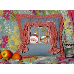 Santa Klaus Machine Embroidery Designs size 152*136mm