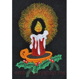 Candle Machine Embroidery Designs size 105*160mm