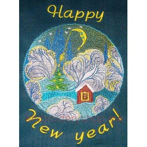 Circle Machine Embroidery Designs size 140*196mm