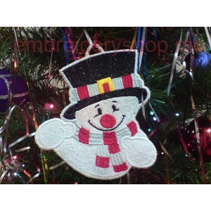 Snowball Machine Embroidery Designs size 92*102mm