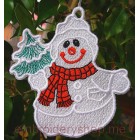 Snowball Machine Embroidery Designs size 118*123mm