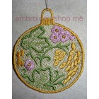 Lace Sphere Machine Embroidery Designs size 93*107mm