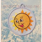 Lace Sun Machine Embroidery Designs size 79*90mm